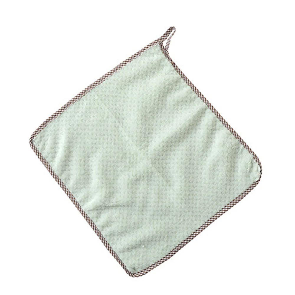 1pc Water-absorbent Dishcloth Creative Microfiber Cleaning Cloth Durable Kitchenware Cleaning Gadget Oil-removing Scouring Cloth - Цвет: Green Cloth