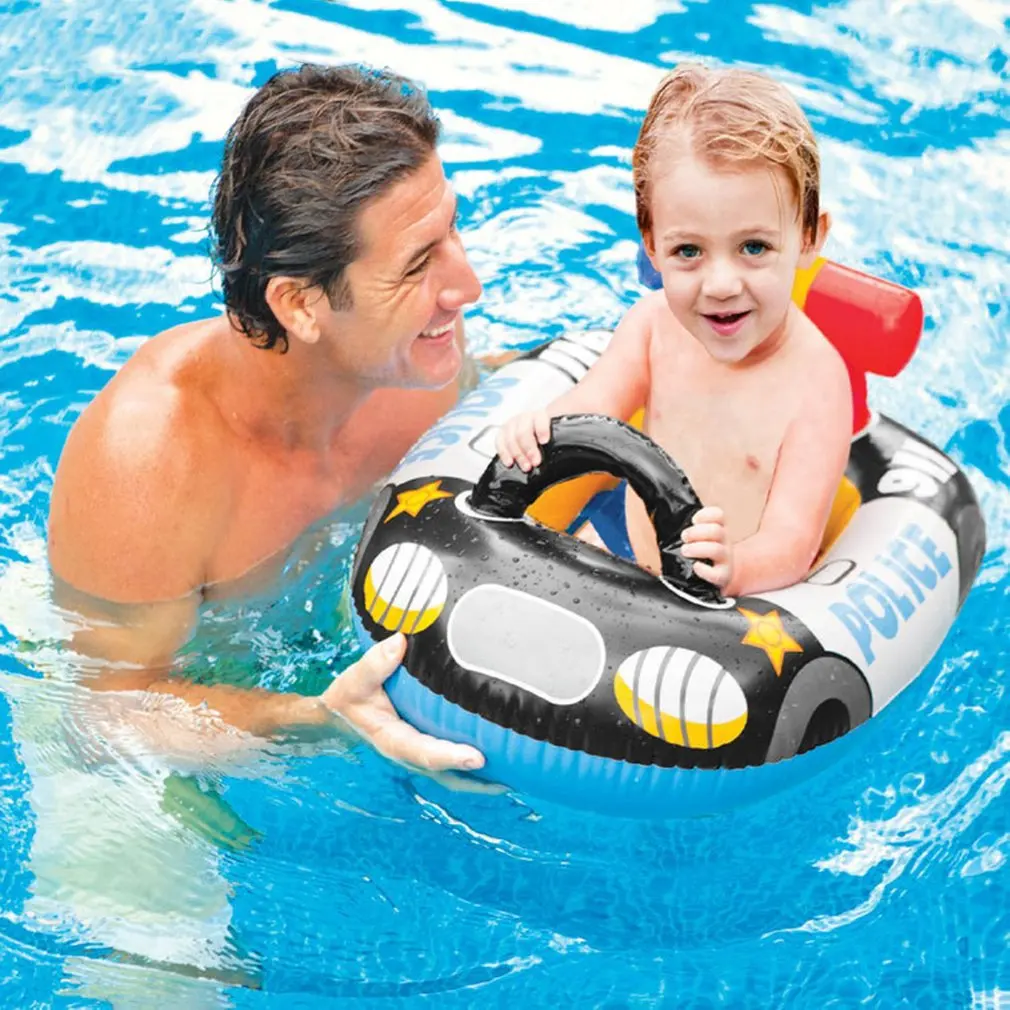 Swimming Laps Rings Seat Boat Toys for Boys Girls Thicken PVC Kids Baby Swim Pool Water Sports Inflatable Circle Seat Float Ring