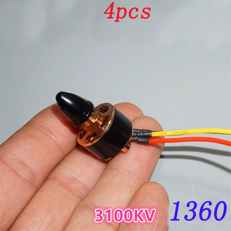 

4pcs Emax 1306 Brushless Motor 3100KV Outrunner Moteur with 5mm CCW Thread Paddle Cap fr RC Model Airplane FPV Outer-rotor