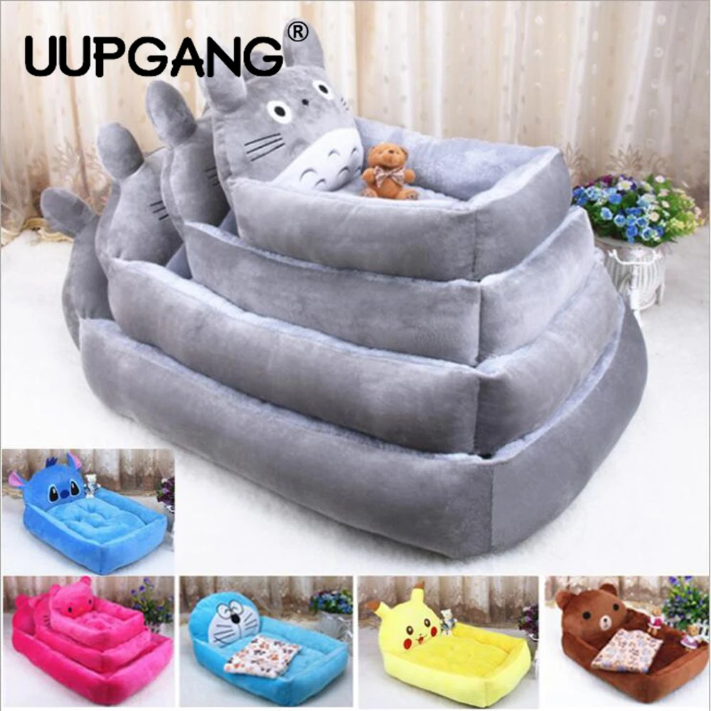 Cotton Warm Soft Totoro Hello Kitty Pet Dog Bed for Large Dog Cat Beds