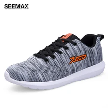 Men’s Running Shoes 2016 Fly Weave Light Breathable Sport Run Shoes Classic Lightweight Mesh Comfortable Sneakers