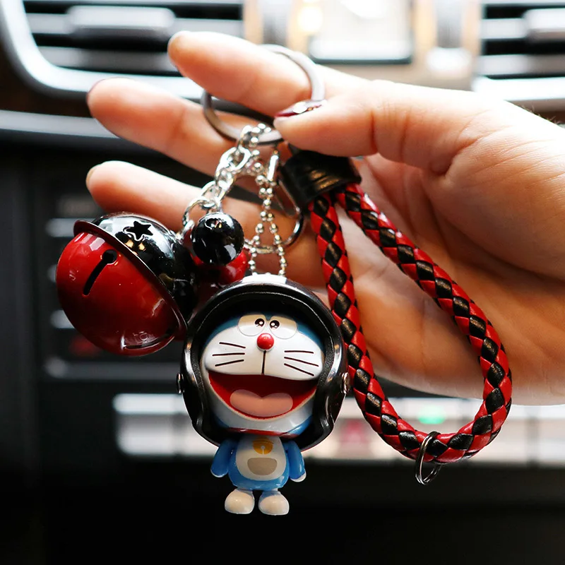 C Marvel, Мстители, Капитан Америка, брелок с фигуркой, Marvel, Doraemon, брелок для ключей, детская игрушка, кожаная веревка, кольцо - Название цвета: C