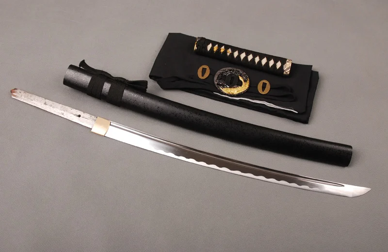 Samurai Sword полностью ручной работы Высокоуглеродистая сталь лезвие Tang японские