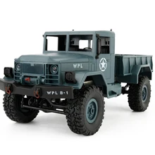 Военный пикап модель дистанционного управления WPLB 1 1/16 2,4G 4WD RC пикап грузовик гусеничный внедорожный автомобиль со светом RTR vs 1631 2098b
