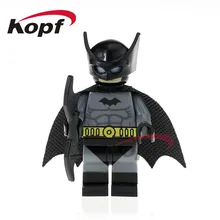 50 шт. PG370 Супер Герои Бэтмен ковбои Америка флэш пантера X-men кирпичи Модели Строительные блоки рождественские игрушки для детей