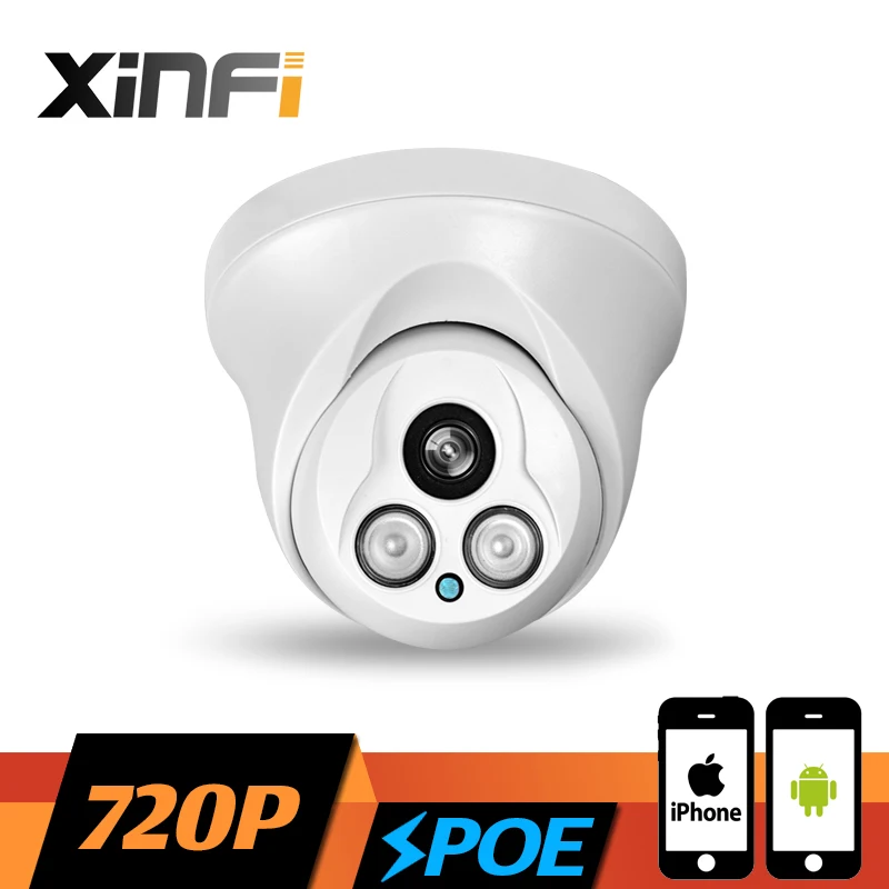 XINFI HD 720P POE камера на 1,0 МП ночного видения Открытый/Indoor сеть видеонаблюдения ip-камера ПК и телефона удаленного просмотра