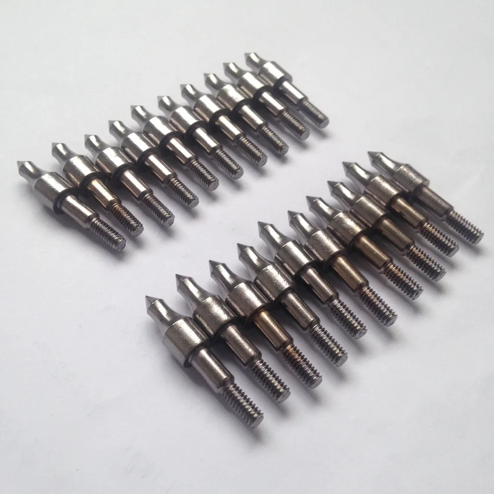 100pcs Field Point Broadheads 100 Grains Stainless Steel Screw Insert