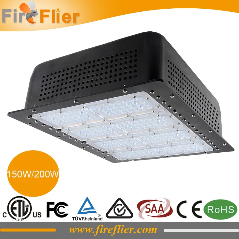 3 stks/partij 50w gas station led canopy lamp opbouw led overstroming licht 80w 100w 120w straat lamp tunnel licht 150w 200w ip65