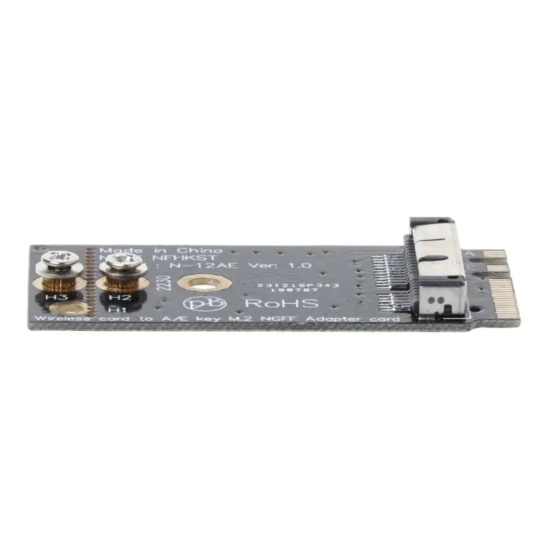 1Pc BCM94360CS2 BCM943224PCIEBT2 A/Tasto E NGFF M.2 Adattatore Modulo della Scheda di 12 + 6 Spille Senza Fili WIFI Velocità nuovo