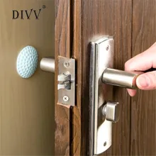 DIVV Door Doorknob Back Wall Protector Savor Shockproof Crash Pad Door Stop L70222 drop ship