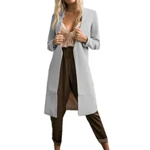 hirigin 2017 New Brand Fashion Women’s Jacket solid Slim Long Coat Jacket Windbreaker Parka Outwear Cardigan Jackets