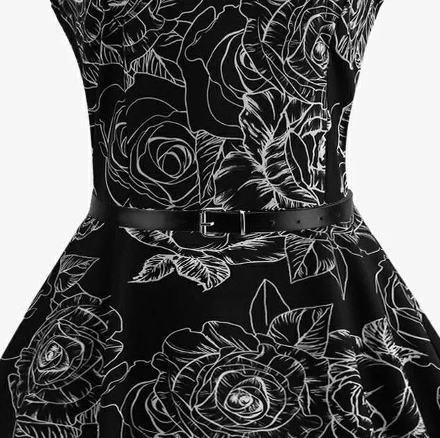 Летние женские платья, повседневные, цветочные, Ретро стиль, 50s 60s Robe Rockabilly Swing Pinup Vestidos, вечерние платья на День святого Валентина