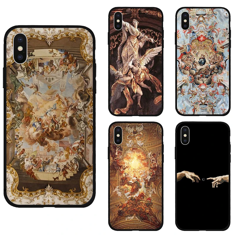 

palace of versailles The Creation of Adam Art Phone case For Apple iPhone X XR XS MAX 7 8 7plus 6 6S Plus 5 5S SE Phone case