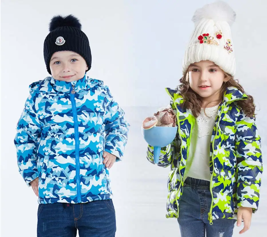 BOTEZAI/камуфляжная куртка-пуховик для мальчиков; повседневная детская верхняя одежда с длинными рукавами; детская ветровка с капюшоном; детская одежда