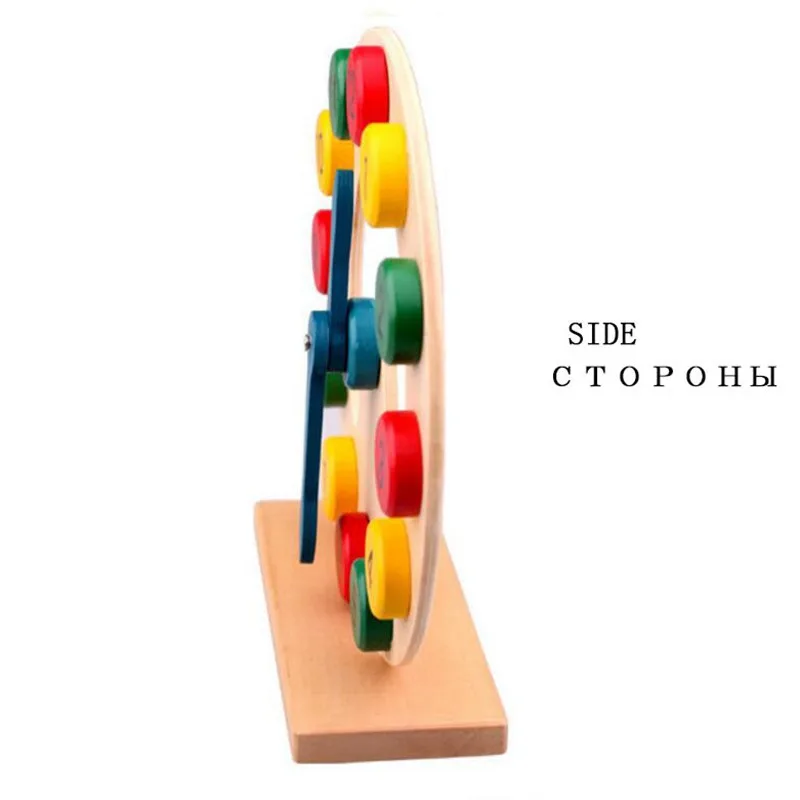 MOTOHOOD 20.720.77.3cm 3D Puzzle Kids Toys Digital Clock Wooden Toys For Children Enlighten Baby Intelligence Toys (6)