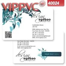 A40024 ПВХ белая пластиковая карта 0,38 мм для печати имя карты шаблон