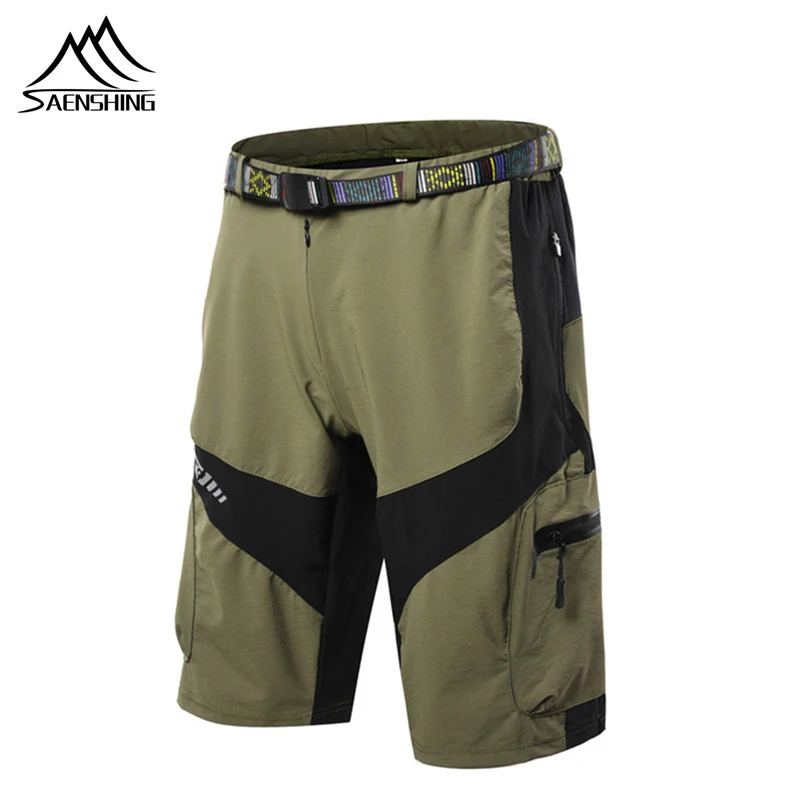 

SAENSHING Men's MTB Bike Shorts Breathable Quick Dry Cycling Shorts Running Hiking Mountain Climbing Sports Shorts