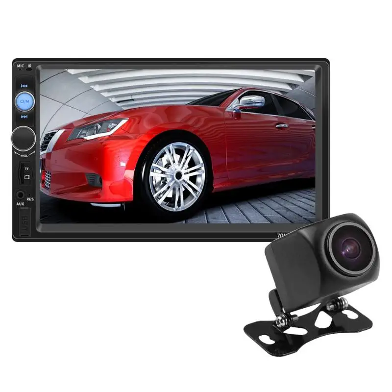 

SWM T7010B Bluetooth Car Stereo Hardware Plastic Electronics USB AUX FM Radio Receiver In Dash Head Unit Back-up Function