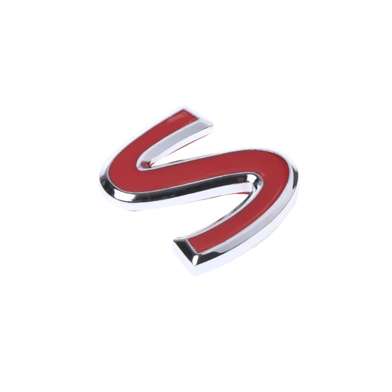 Красная S металлическая эмблема значок наклейка для автомобиля Стайлинг этикетка сборка задний багажник крыло наклейка для Infiniti Q50 Q50L Q30 Q70-M