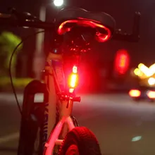 2017 Portable 5 LED USB MTB Road Bike Tail Light Rechargeable Safety Warning Bicycle Rear Light Lamp Cycling Bike Accessories