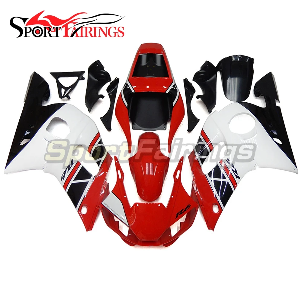 Fairings For Yamaha R6 98 99 00 01 02 1998 1999 2000 2002 Plastic ABS Motorcycle Fairing Kit Bodywork Cowling Red White Pearl | Автомобили