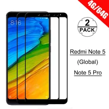 [2 упак.] HD Экран закаленное защитное стекло на Xiaomi Redmi Note 5(Глобальный) стекло на Redmi Note 5 Pro Экран протектор стекло Xiaomi Redmi Note 5 4 гб 64 гб / стекло сяоми редми ноут 5