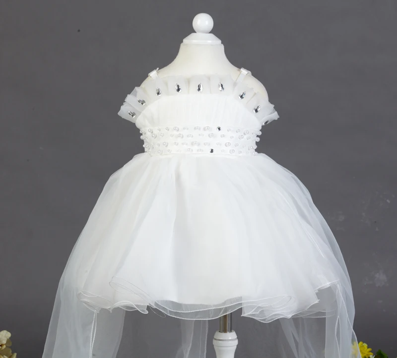 

Novelty Trumpet Dress Girl Tutu Beads Dress For Birthday Photo Wedding Party Festival Girls Princess Dresses LT-19