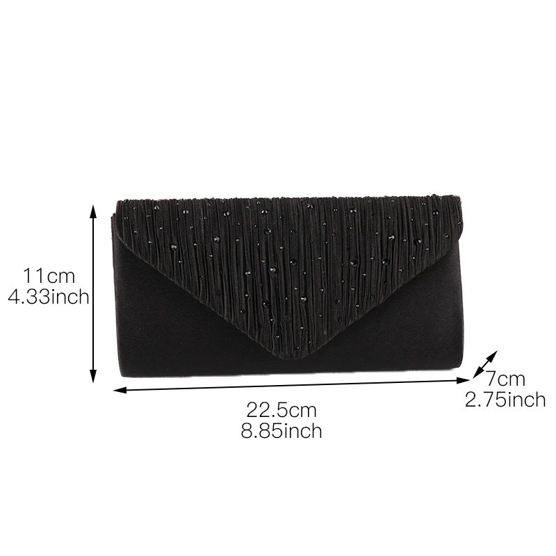 Shiny Fashion Female Clutch Bags With Chain Women Evening Bag Luxury Glitter Banquet Party Ladies Handbags