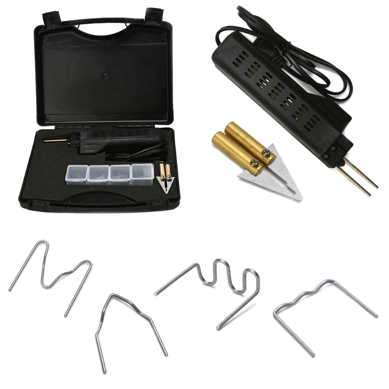 

New Arrive 1Set Stapler Bumper Fender Fairing Welding Gun Plastic Repair Kit Welder Staple Car