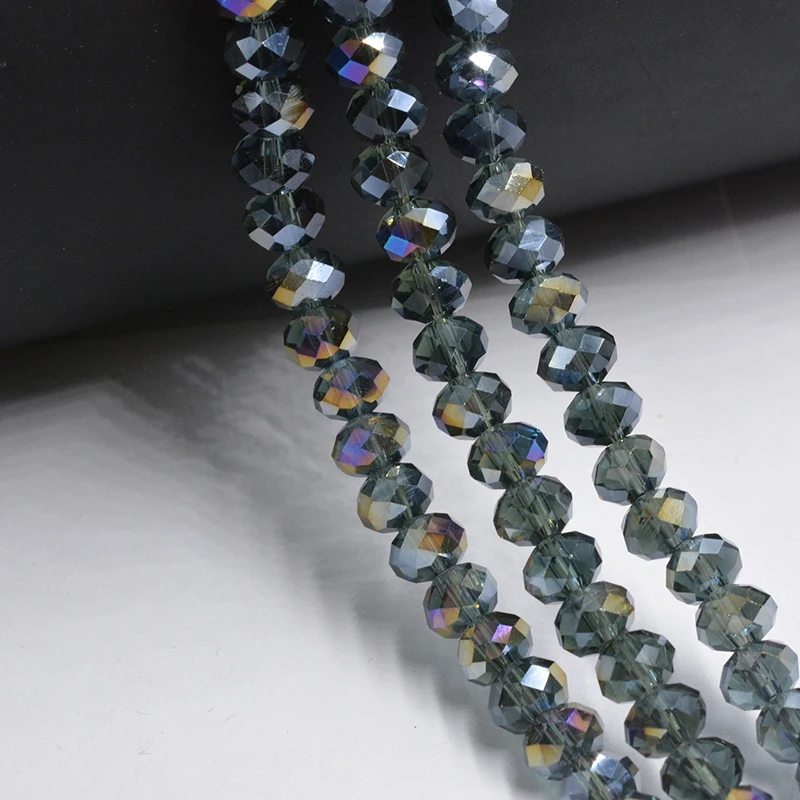 

Free shipping Gray AB color 4mm 140PCS crystal beads Cut Faceted Round Glass Beads, bracelet necklace Jewelry Making DIY