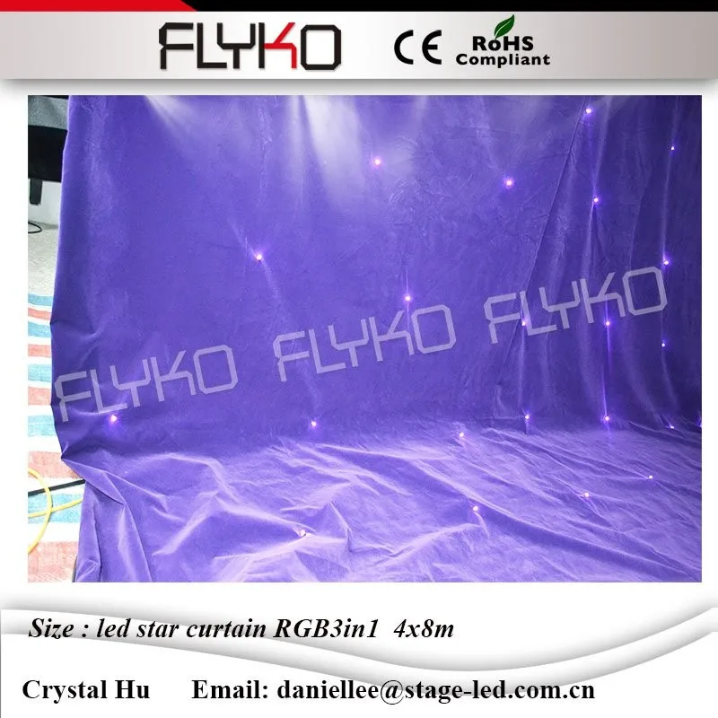 LED star curtain 4x8m15