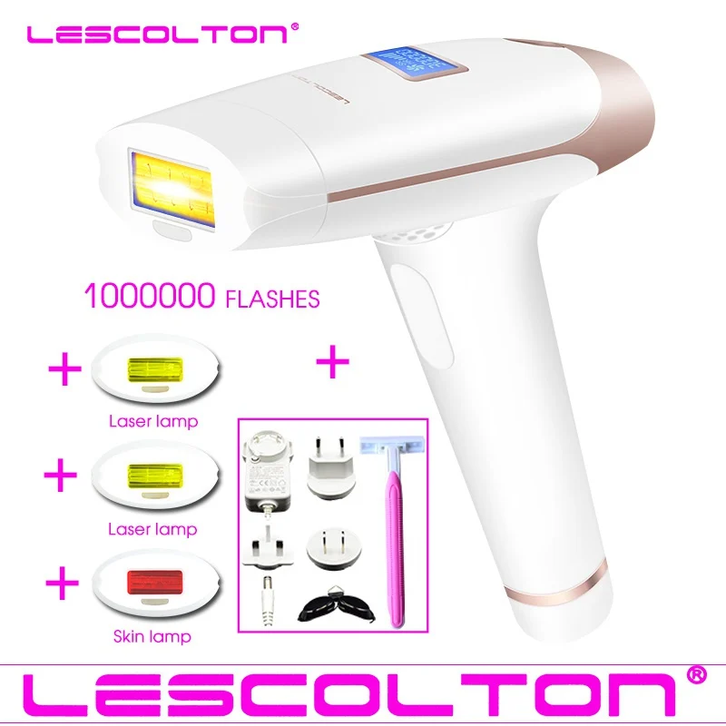 

Lescolton 4in1 IPL Epilator Permanent Laser Hair Removal T009i 1000000 Pulses depilador a laser Bikini Photoepilator