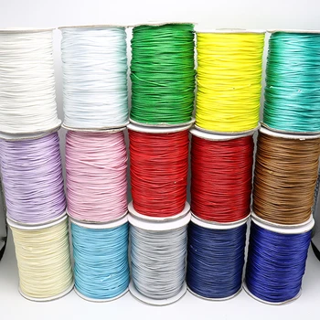 

1 Wax Cotton Cord String Strap Necklace Waxed Thread Rope for Jewellery Bracelet DIY 0.5/1/1.5/2mm