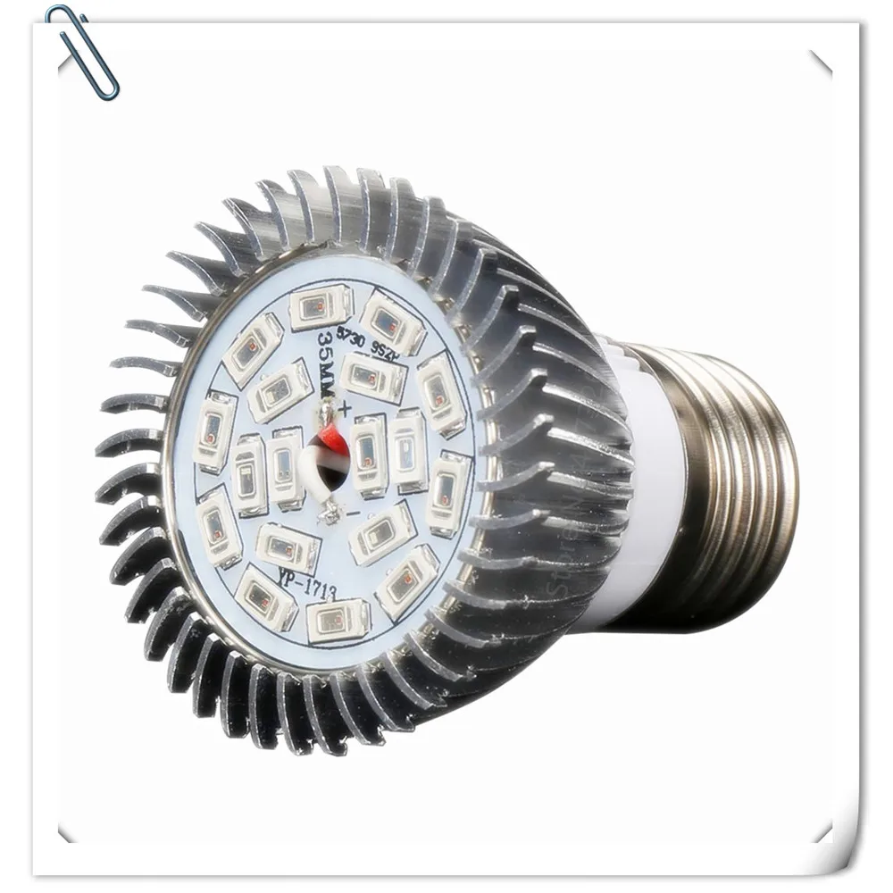 

18 LEDs Grow Lights Full Spectrum E27 18W SMD5730 12Red:6Blue AC85-265V Plant Lamp Hydroponics Flowers Plants Vegetables Growing