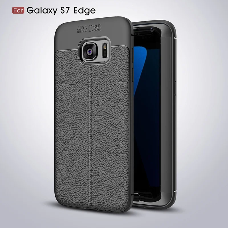 litchi leather silicone case samsung s7 edge (20)