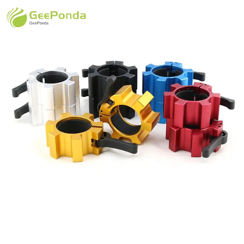 

GeePonda 1 Pair Aluminum Alloy Olympic 2" 50mm Spinlock Barbell Collar Lock Dumbbell Clips Clamp Weight lifting Bar Gym Fitness