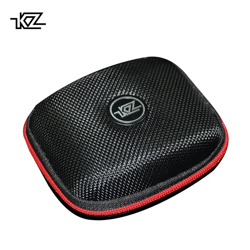 

KZ High Quality Logo Storage Bag Package Accessories Headphone Case Hard Box for Ear Pads USB Cable Charger Earphone Black Only