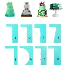 6 дюймов DIY скребок для торта посуда для выпечки крем для моделирования торта Гладкий резак для выпечки кондитерских изделий скребок крем инструменты для украшения торта