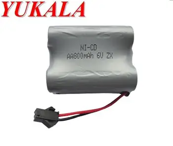 

YUKALA 2pcs 6.0v 800mAh Ni-CD AA battery for HT-2877 HT-3831 rc Boat RC truck RC car free shipping