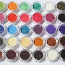 30 цветов Тени для век порошок пигмент Красочные Минеральные тени для век макияж 30 цветов-30