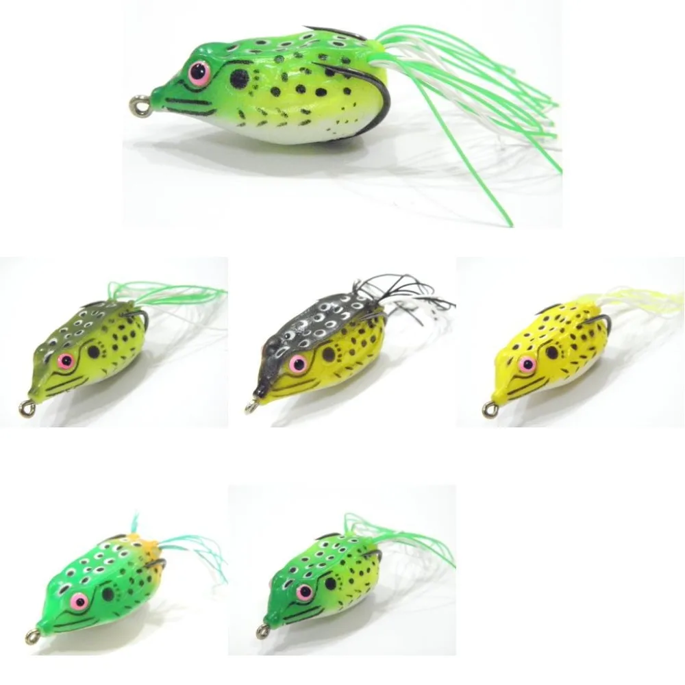 Fishing Lure Topwater Frog Hollow Body Soft Bait Fresh Water Walleye Crappie Minnow Fishing