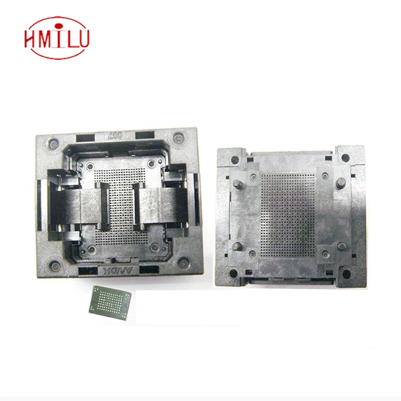 

BGA100-1.0 OPEN TOP Burn in socket pin pitch 1.0mm IC size 14*18mm 12*18mm BGA100-1.0 BGA100 VFBGA100 burn in socket