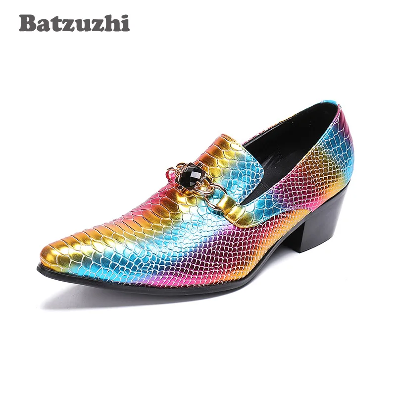 Toe De Muti Homens Model Alto Italiano Cm Cor Sapatos Couro 2 6 Estilo Negócios U12 Salto 1 model Batzuzhi Zapatos Hombre Apontou Partido Masculinos 5 4xaYqIzw