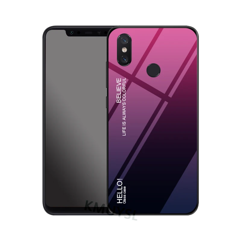 Чехол из закаленного стекла с градиентом для Xiaomi mi 8 SE A2 Lite A1 mi x 2S 6X 5X Max 2 3 Red mi Note 6 Pro 5A Prime 5 Plus 6A 4 4X