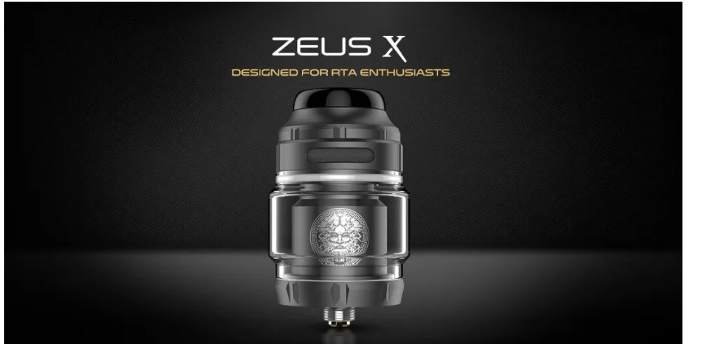 Geekvape Zeus X RTA бак 4,5 мл топ воздуха Поддержка одной двойной катушки против электронной сигареты распылитель Zeus двойной RTA Vape