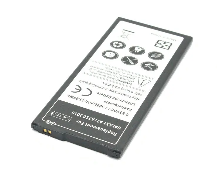 10 шт./лот 3600 мАч/13.86Wh EB-BA710ABE Замена Батарея для Samsung Galaxy A7 Edition A710F A710 A7100 A7109