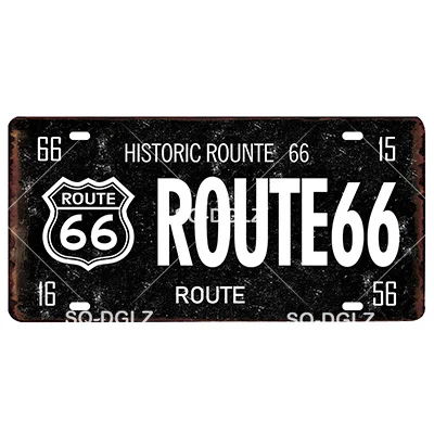 [SQ-DGLZ] Route 66 номерной знак Настенный декор мать дорога Олово знак США дорога металлическая картина "знак" таблички плакат