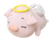 middle size creative plush pink pig toy cute soft angel pig pillow doll gift about 60cm 2676