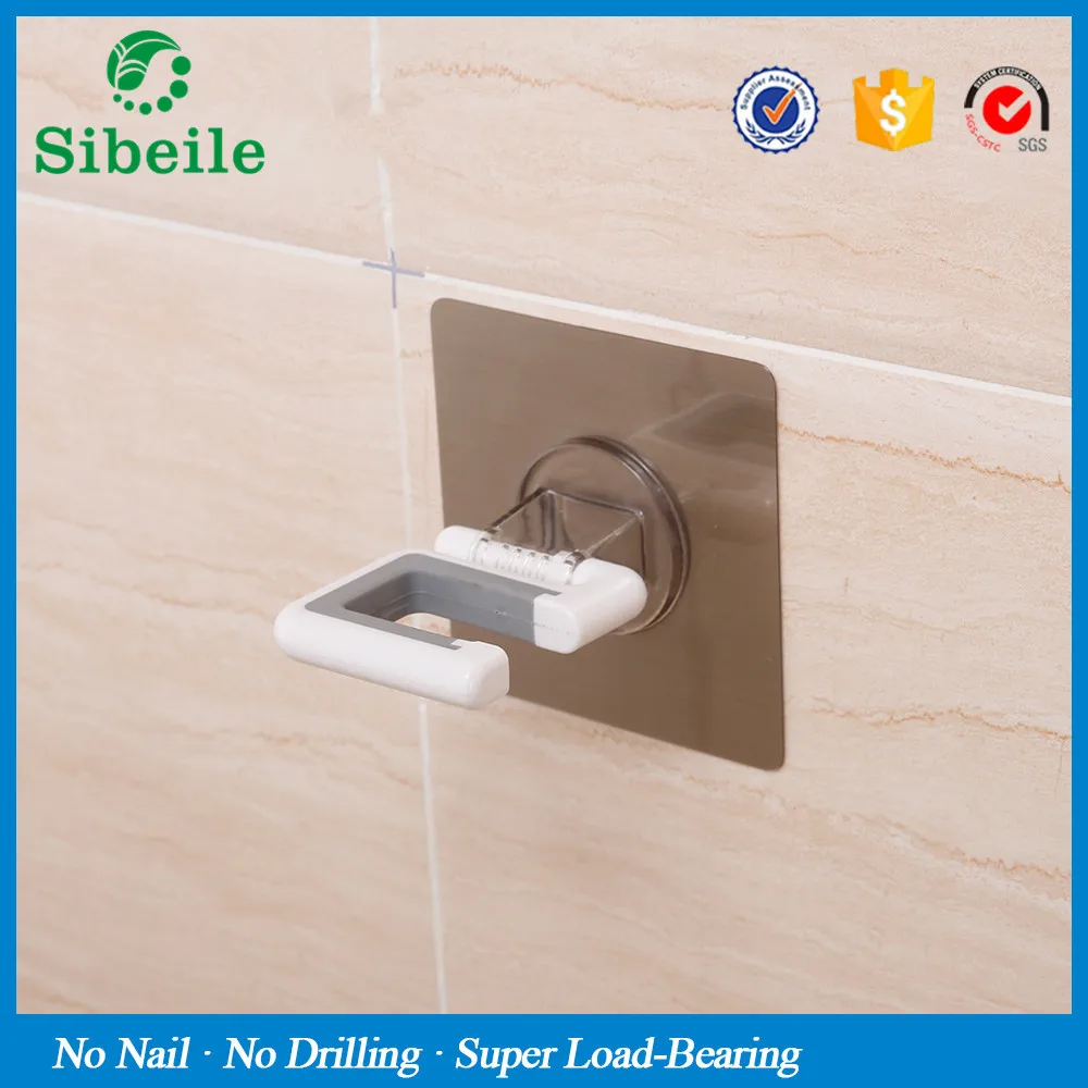 SBLE Wall mounted broom holder kitchen bathroom wall mop holder magic sticker max loading 5kg broom mop rack Hanger Holder