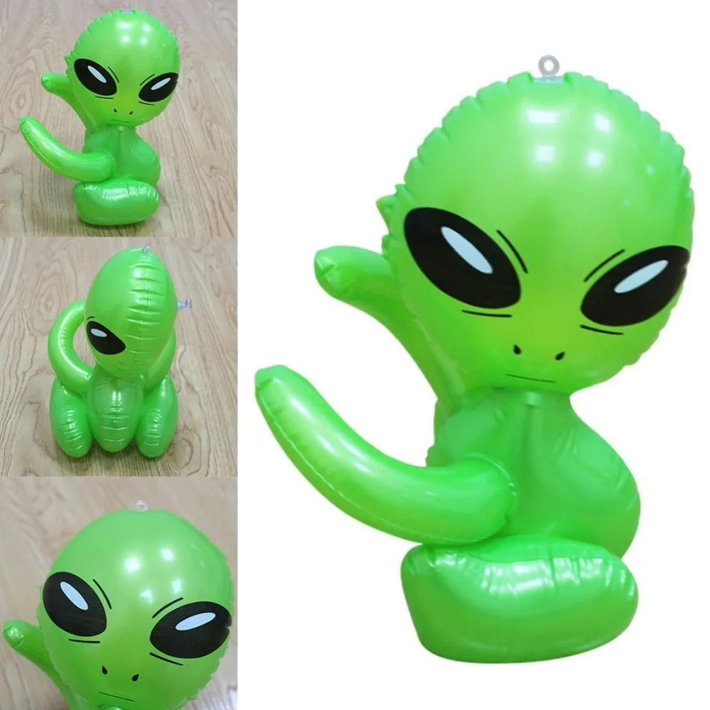 Dongzhur надувной инопланетянин игрушки триколор инопланетянин модель Наполненная воздухом игрушка 85 см сценические свойства Защита окружающей среды ПВХ детские игрушки